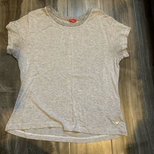Soft tee shirt with strips